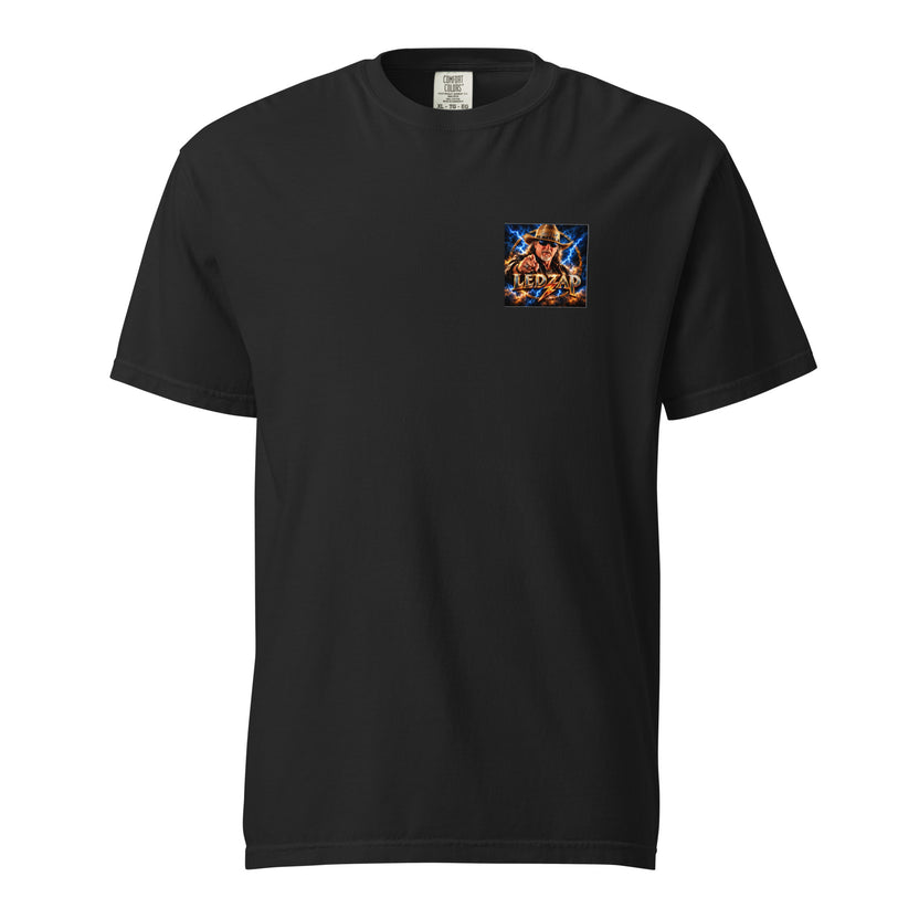 Led Zap Ron Pointing Tee, front view